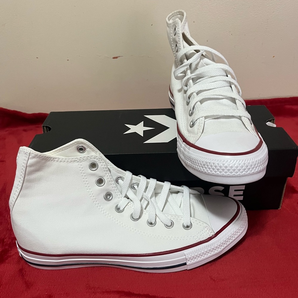 Converse White High-Top Athletic Shoes